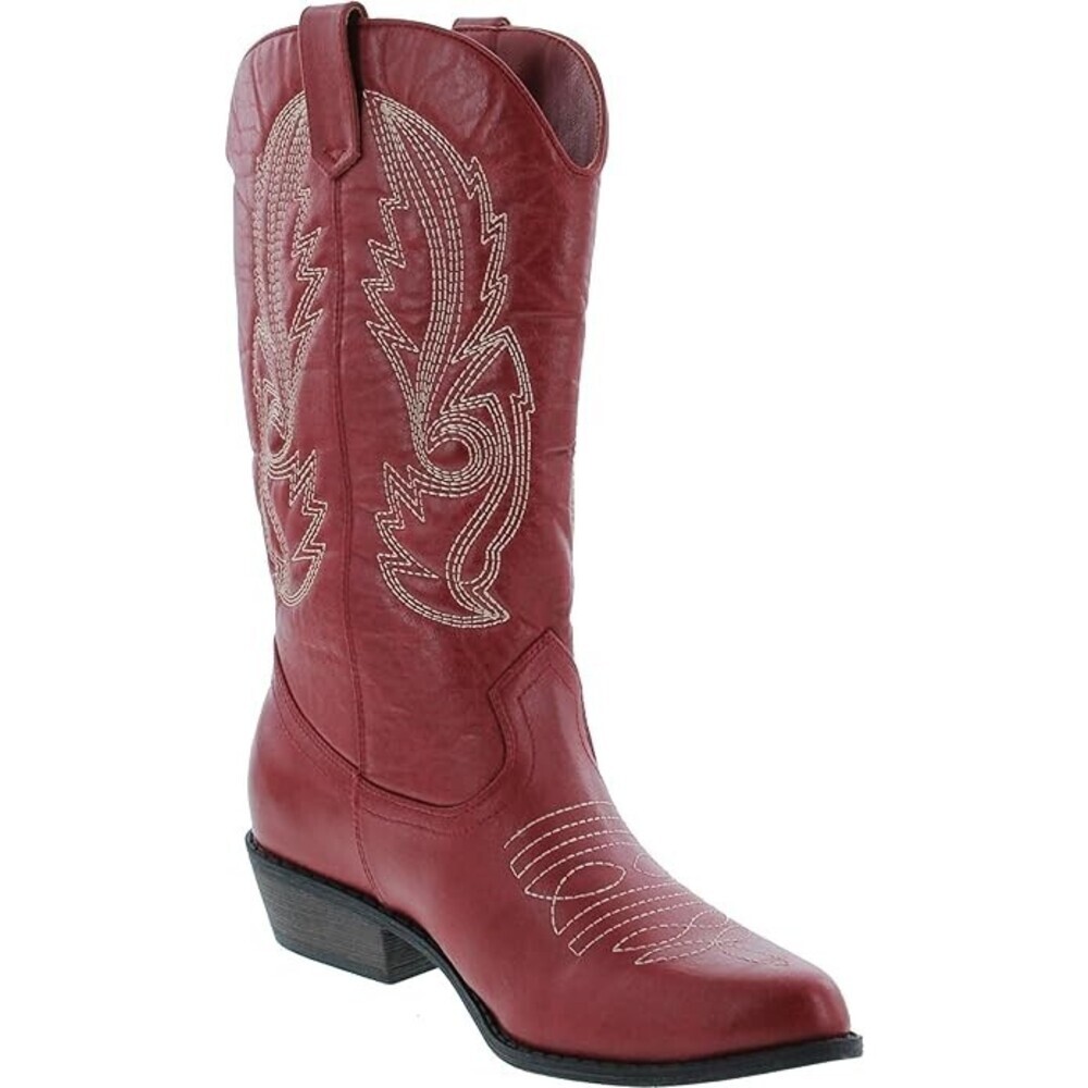 Coconuts by Matisse Gaucho Womens US 7 Red Leather Cowgirl Western Boots GAL1111